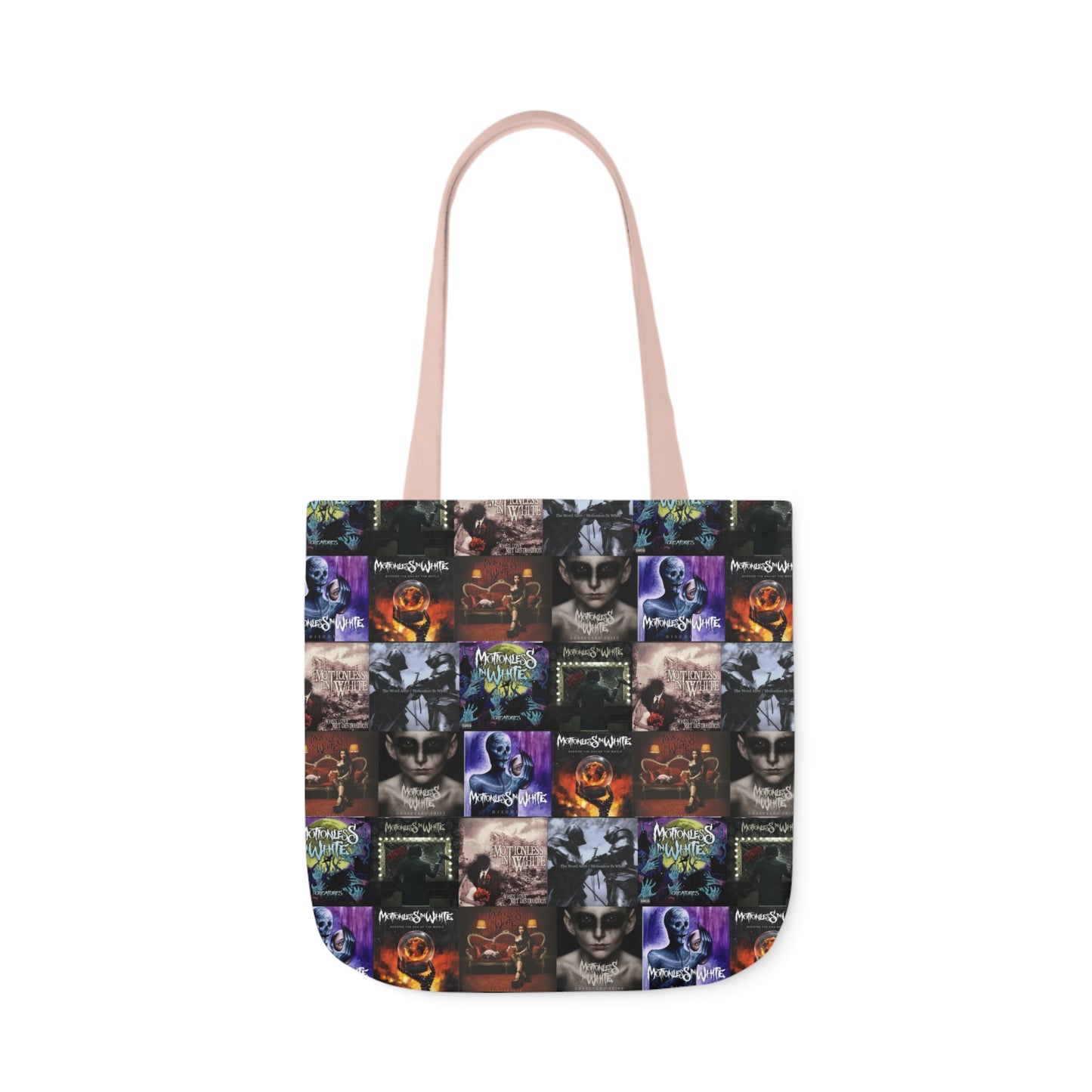 Motionless In White Album Cover Collage Polyester Canvas Tote Bag