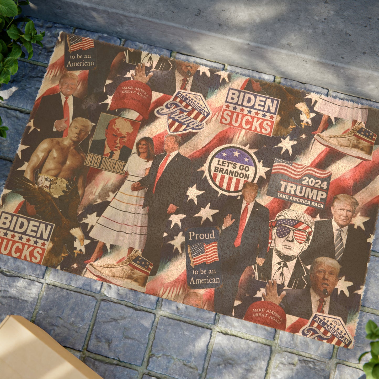 Donald Trump 2024 MAGA Montage Doormat