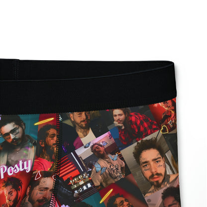 Post Malone Posty Love Photo Collage Men's Boxers