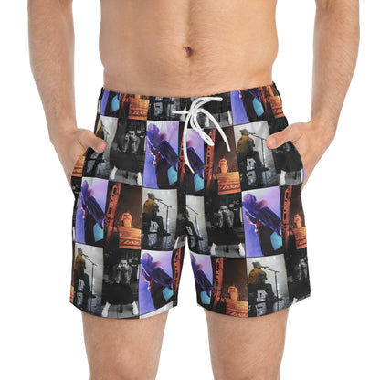 Post Malone On Tour Collage Men's Swim Trunks