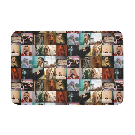 Sabrina Carpenter Album Cover Collage Memory Foam Bath Mat