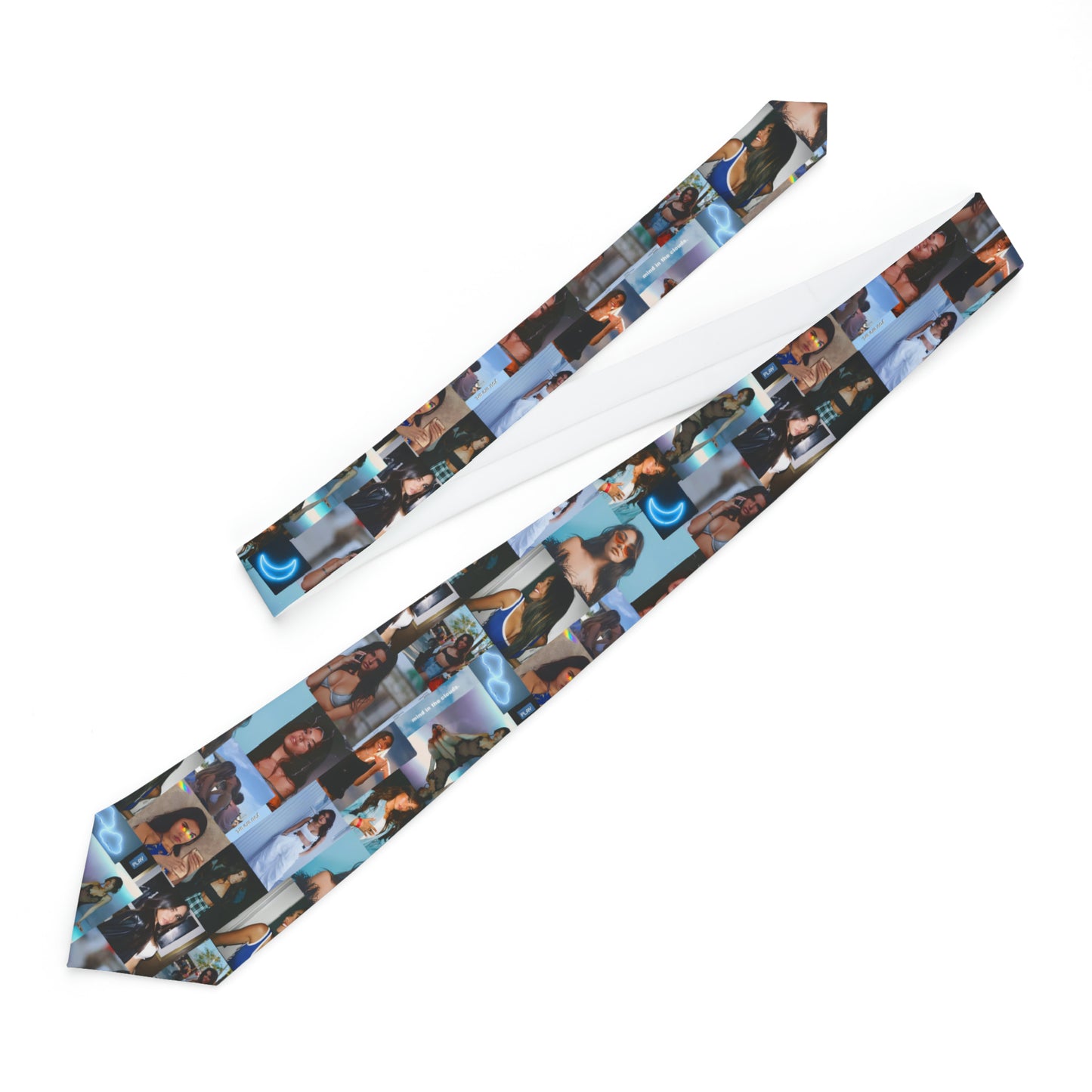 Madison Beer Mind In The Clouds Collage Neck Tie