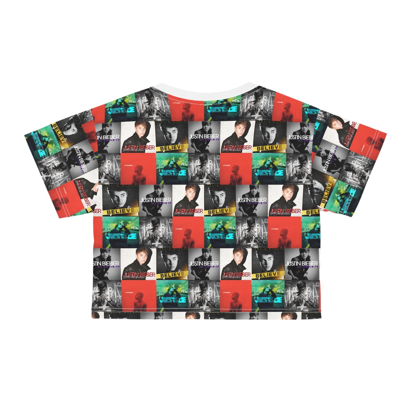 Justin Bieber Album Cover Collage Crop Tee