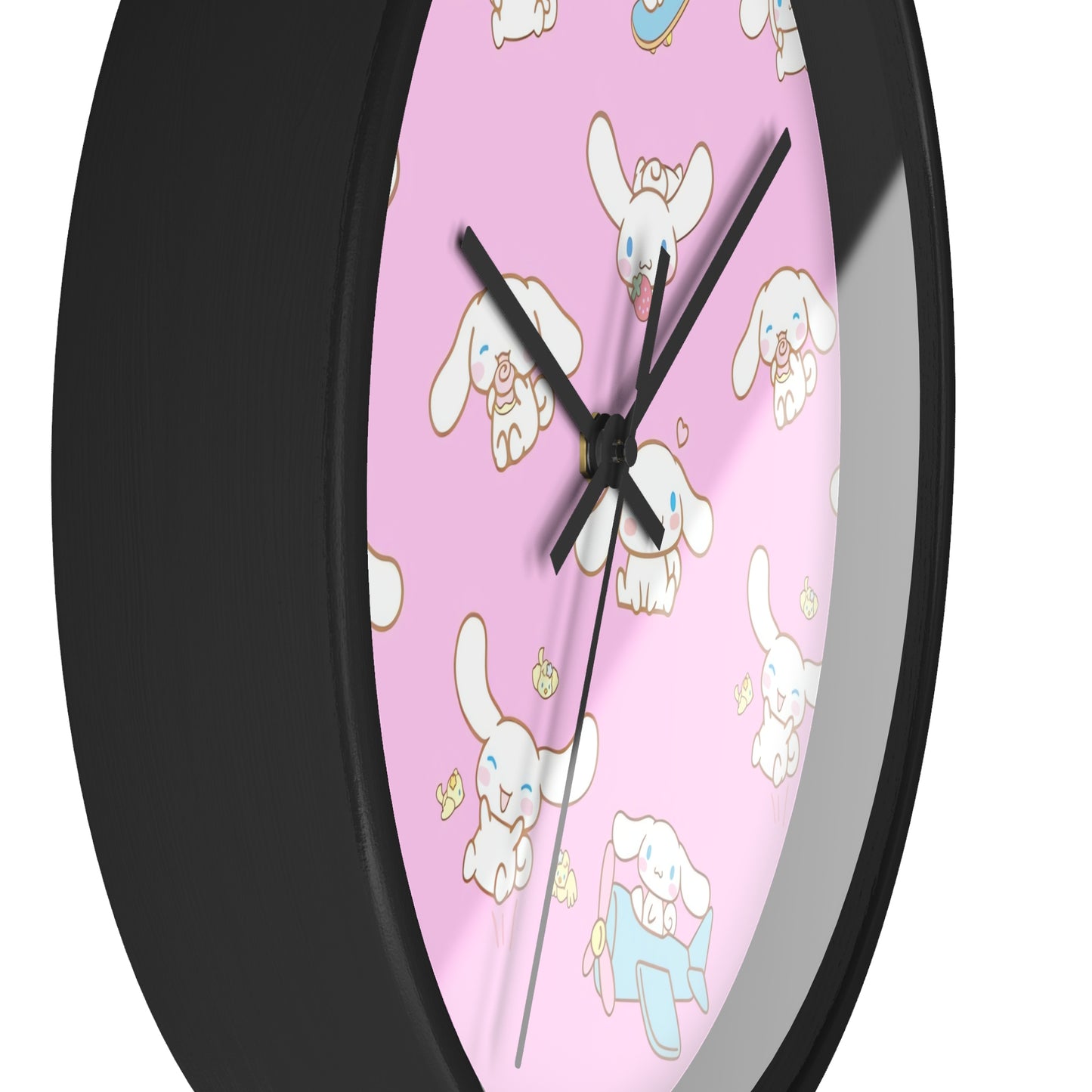 Cinnamoroll Playing Around Pattern Wall Clock