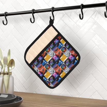 Muse Album Cover Collage Pot Holder with Pocket