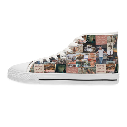 Morgan Wallen Darling You're Different Collage Women's High Top Sneakers