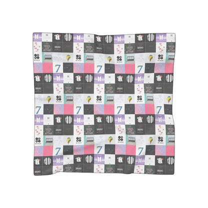 BTS Album Cover Art Collage Polyester Scarf