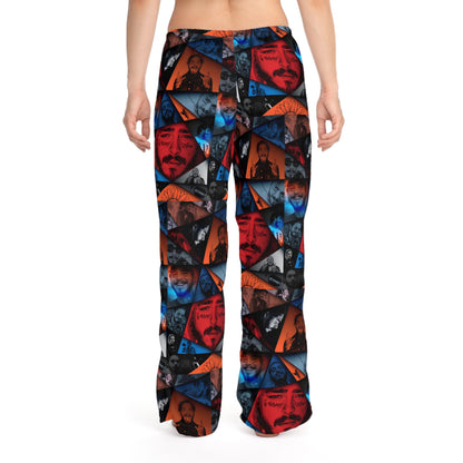 Post Malone Crystal Portaits Collage Women's Pajama Pants