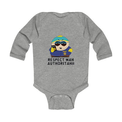 South Park Cartman Respect Mah Autheritah! Infant Long Sleeve Bodysuit