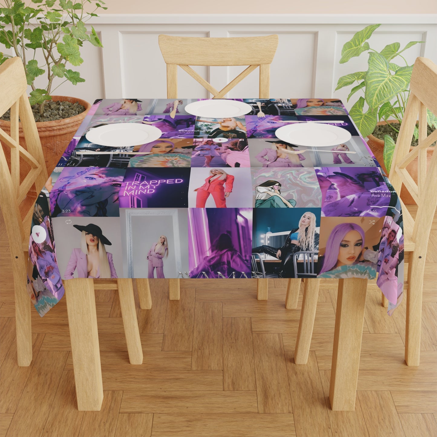 Ava Max Belladonna Photo Collage Tablecloth