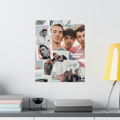 Jonas Brothers Happiness Begins Collage Matte Poster