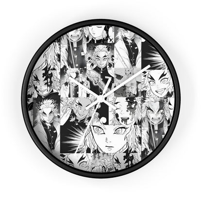 Demon Slayer Kyojuro Rengoku Collage Wall Clock