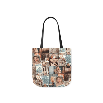 Sabrina Carpenter Peachy Princess Collage Polyester Canvas Tote Bag