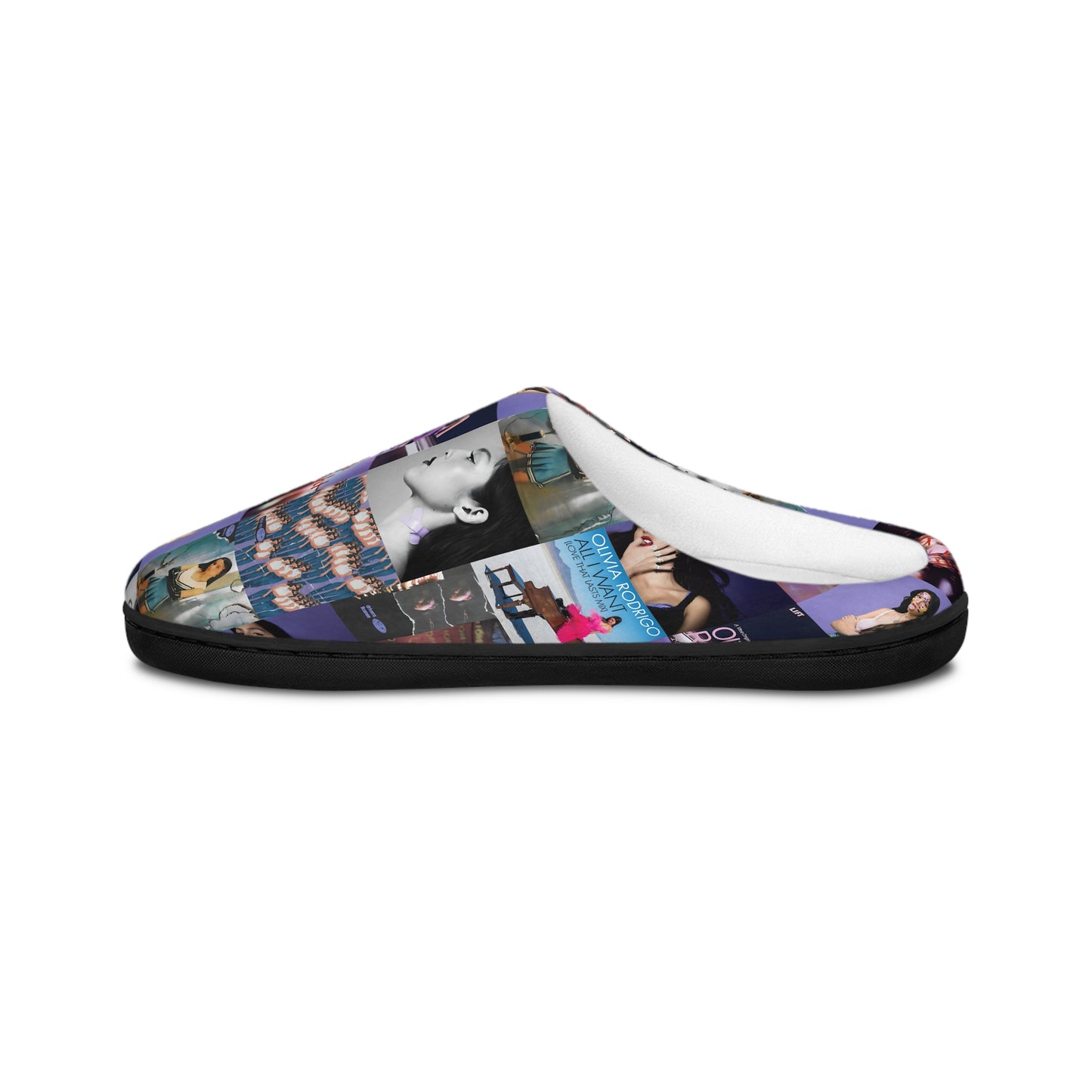 Olivia Rodrigo Album Cover Art Collage Men's Indoor Slippers