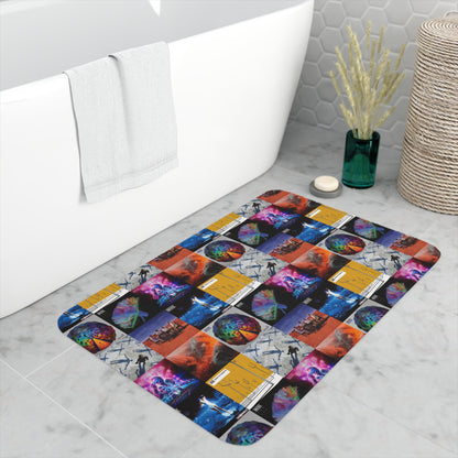 Muse Album Cover Collage Memory Foam Bath Mat