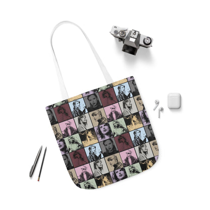 Taylor Swift Eras Collage Polyester Canvas Tote Bag