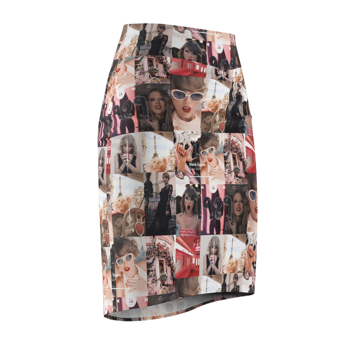 Taylor Swift 1989 Blank Space Collage Women's Pencil Skirt