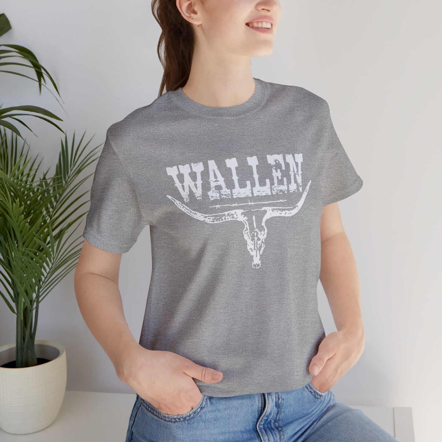 Morgan Wallen White Logo Unisex Jersey Short Sleeve Tee Shirt