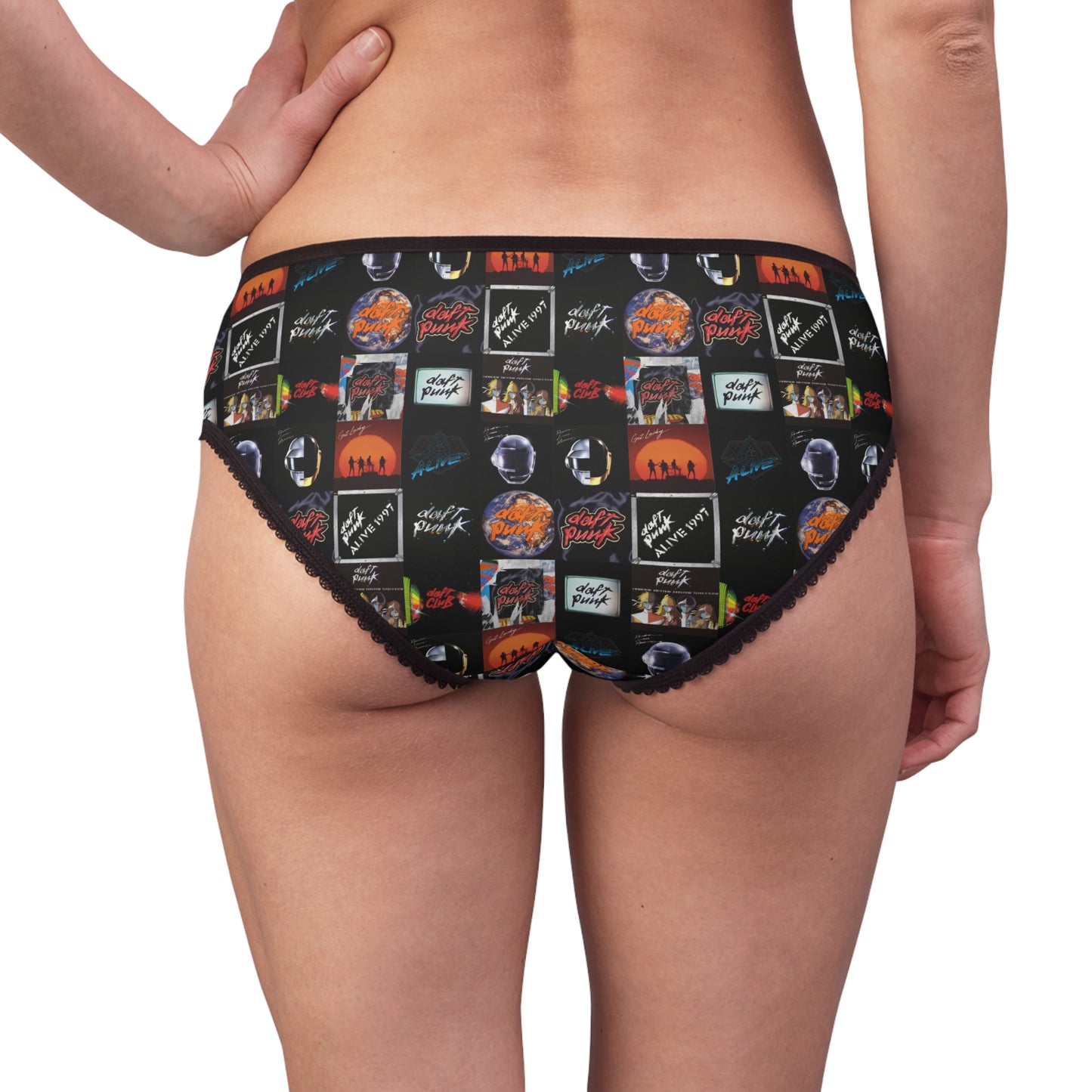 Daft Punk Album Cover Art Collage Women's Briefs Panties