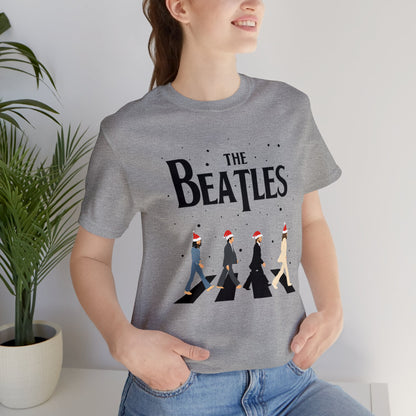 The Beatles Abbey Road Santas Unisex Jersey Short Sleeve Tee Shirt