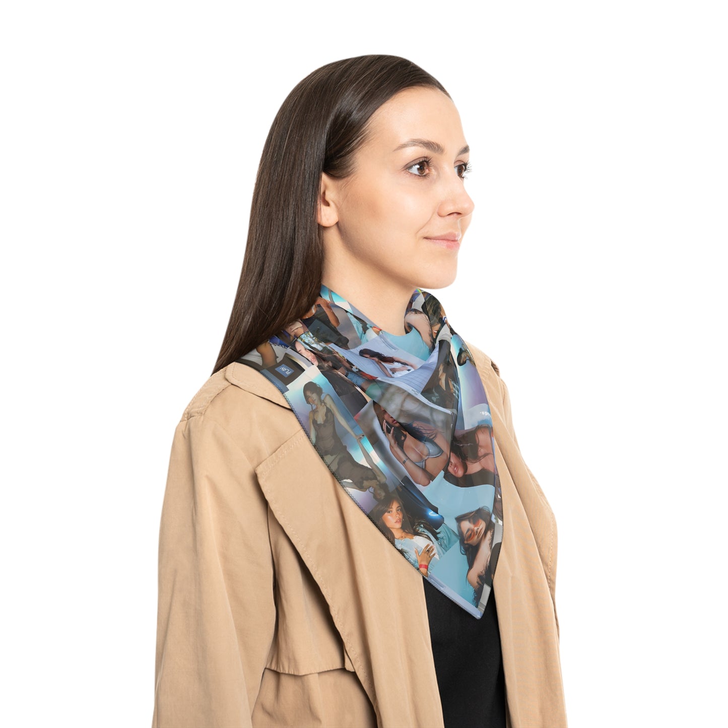 Madison Beer Mind In The Clouds Collage Polyester Scarf