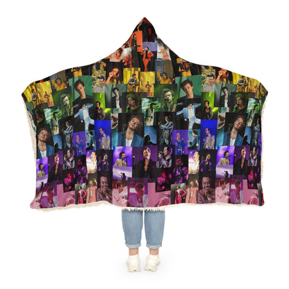 Harry Styles Rainbow Collage Snuggle Blanket