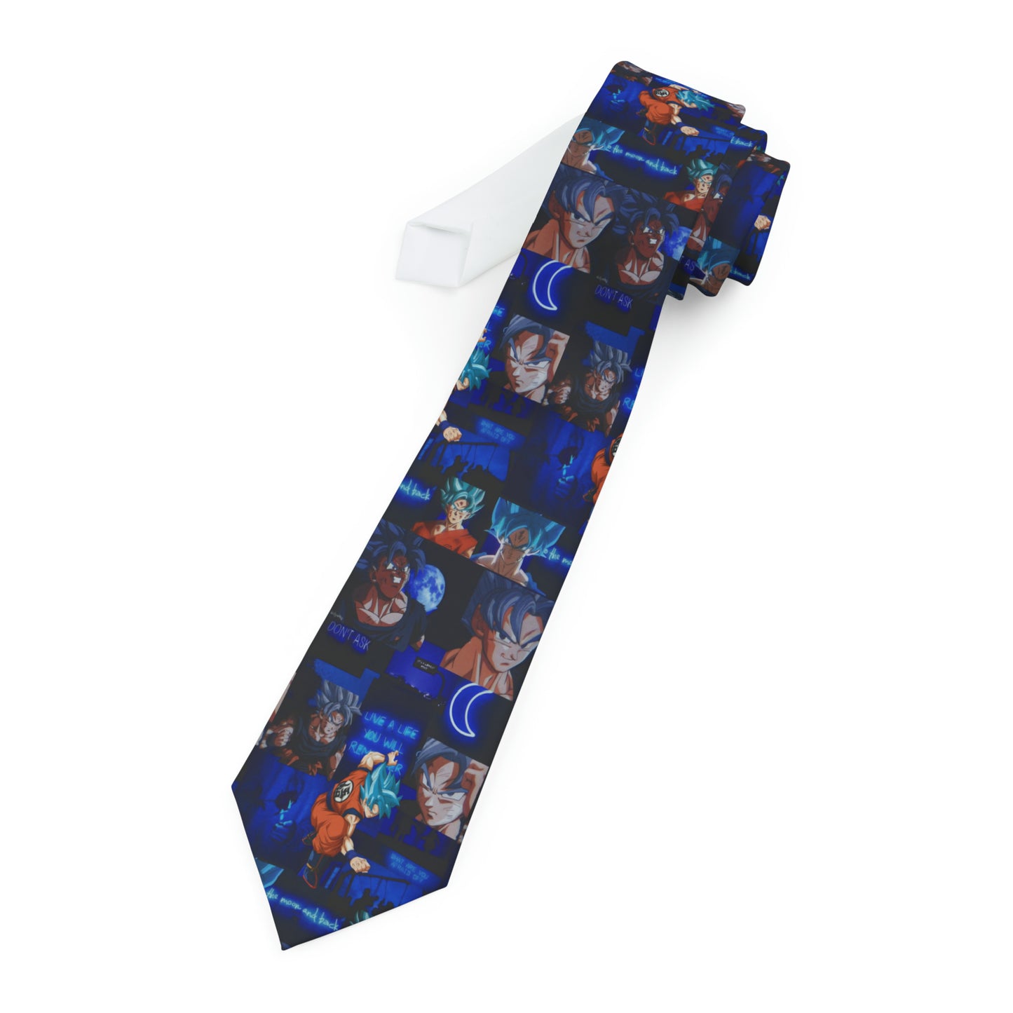 Dragon Ball Z Saiyan Moonlight Collage Necktie