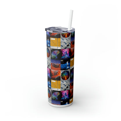 Muse Album Cover Collage Skinny Tumbler with Straw