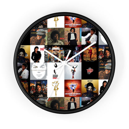 Michael Jackson Album Cover Collage Wall Clock