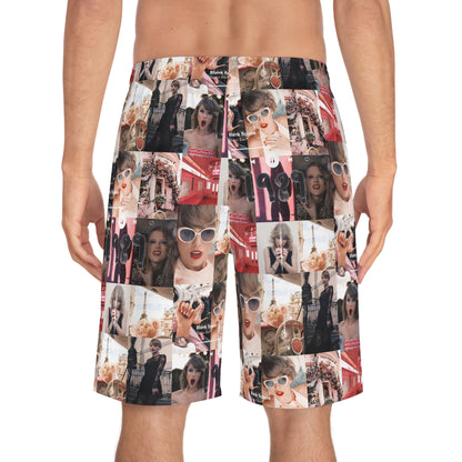 Taylor Swift 1989 Blank Space Collage Men's Board Shorts