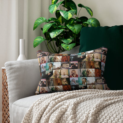 Sabrina Carpenter Album Cover Collage Spun Polyester Lumbar Pillow