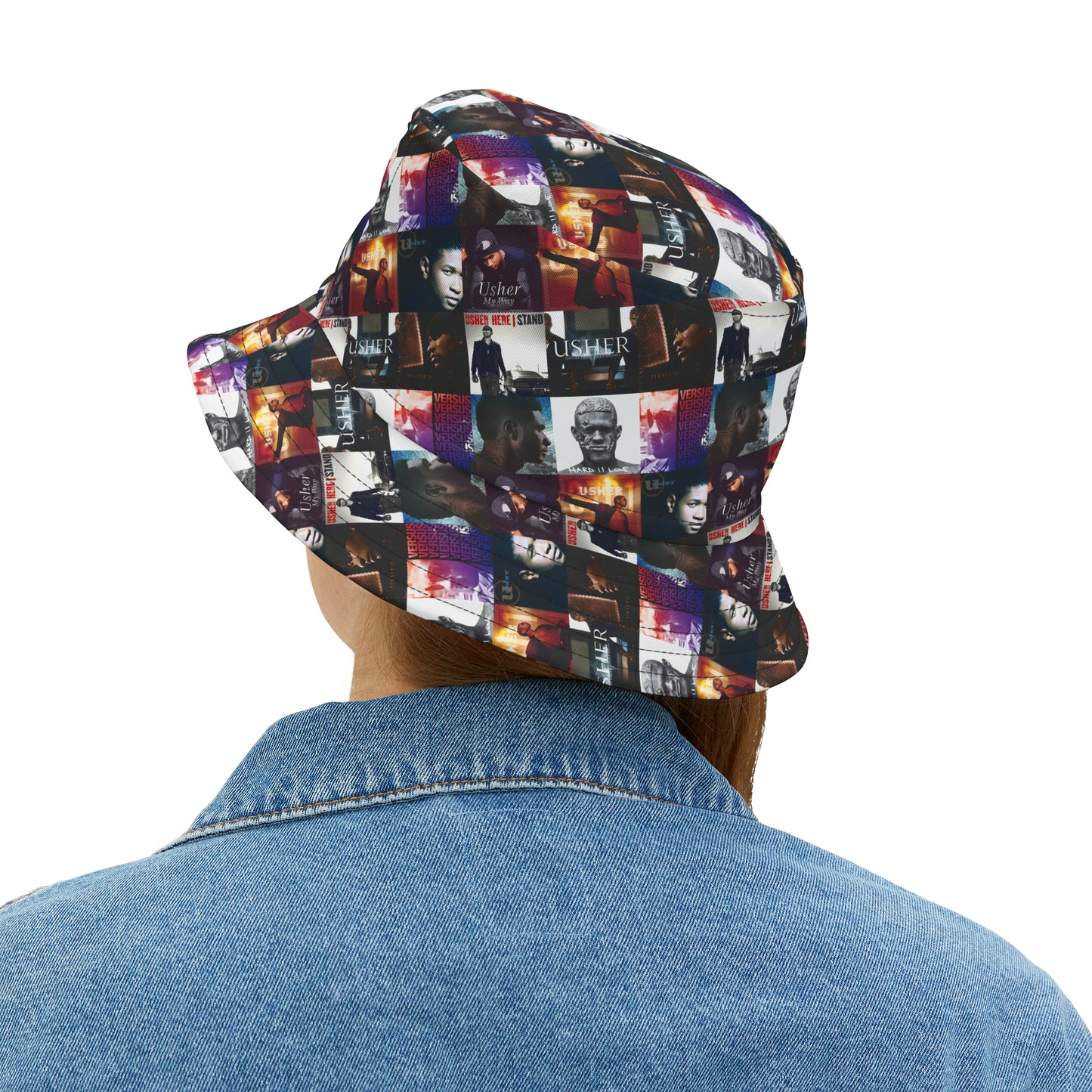 Usher Album Cover Art Mosaic Bucket Hat