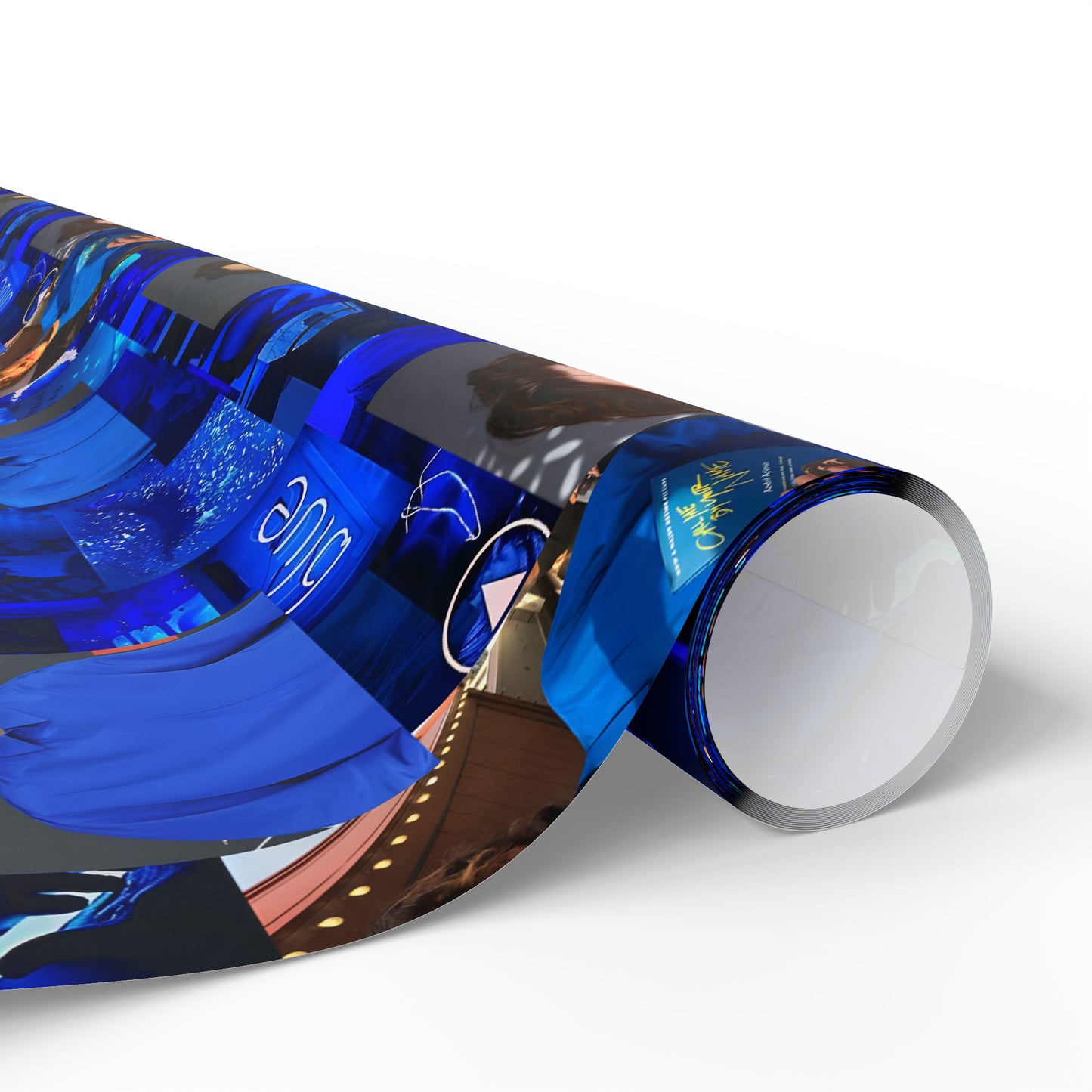 Timothee Chalamet Cool Blue Collage Gift Wrapping Paper