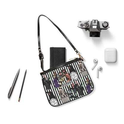 Beetlejuice Strage And Unusual Collage Small Shoulder Bag