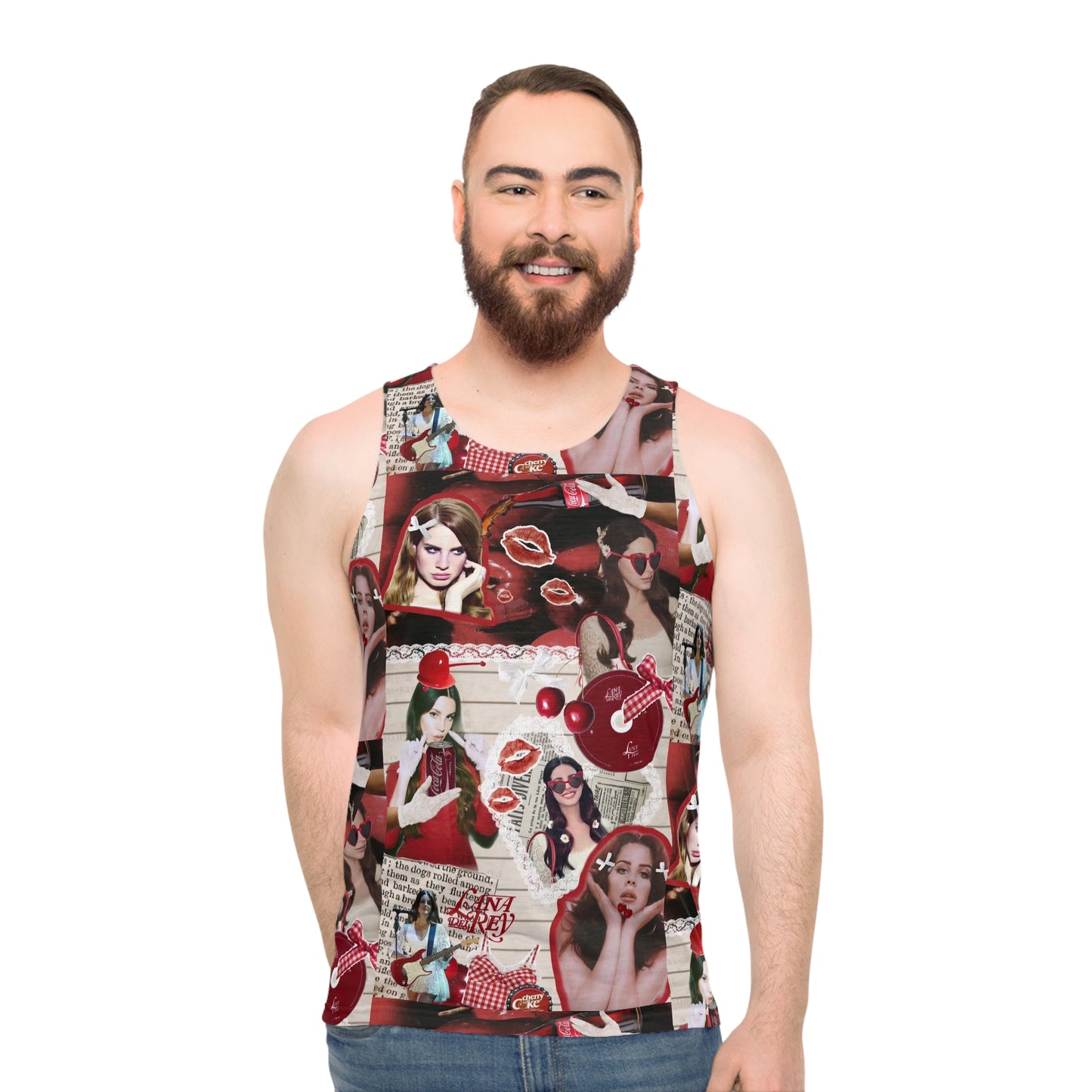 Lana Del Rey Cherry Coke Collage Unisex Tank Top