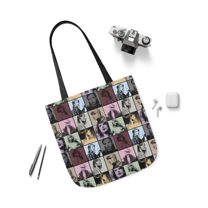 Taylor Swift Eras Collage Polyester Canvas Tote Bag