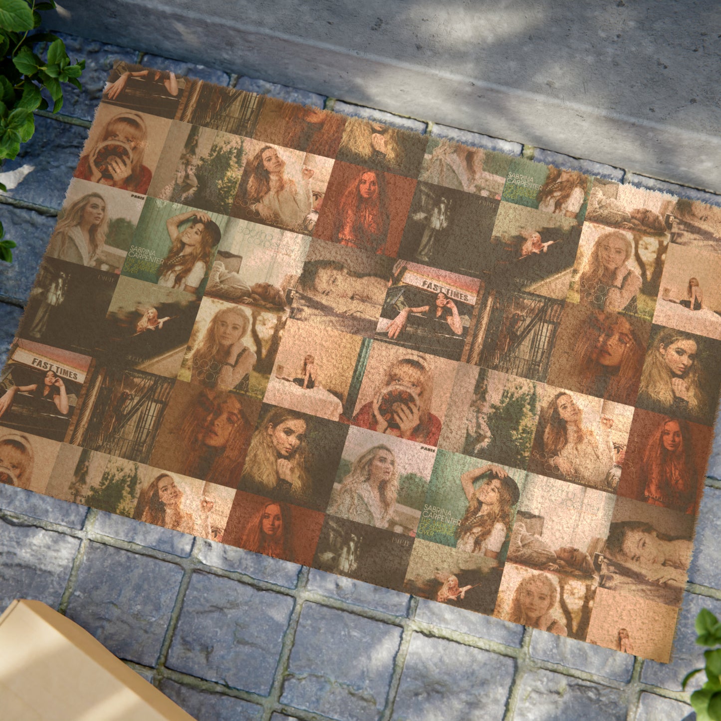 Sabrina Carpenter Album Cover Collage Doormat