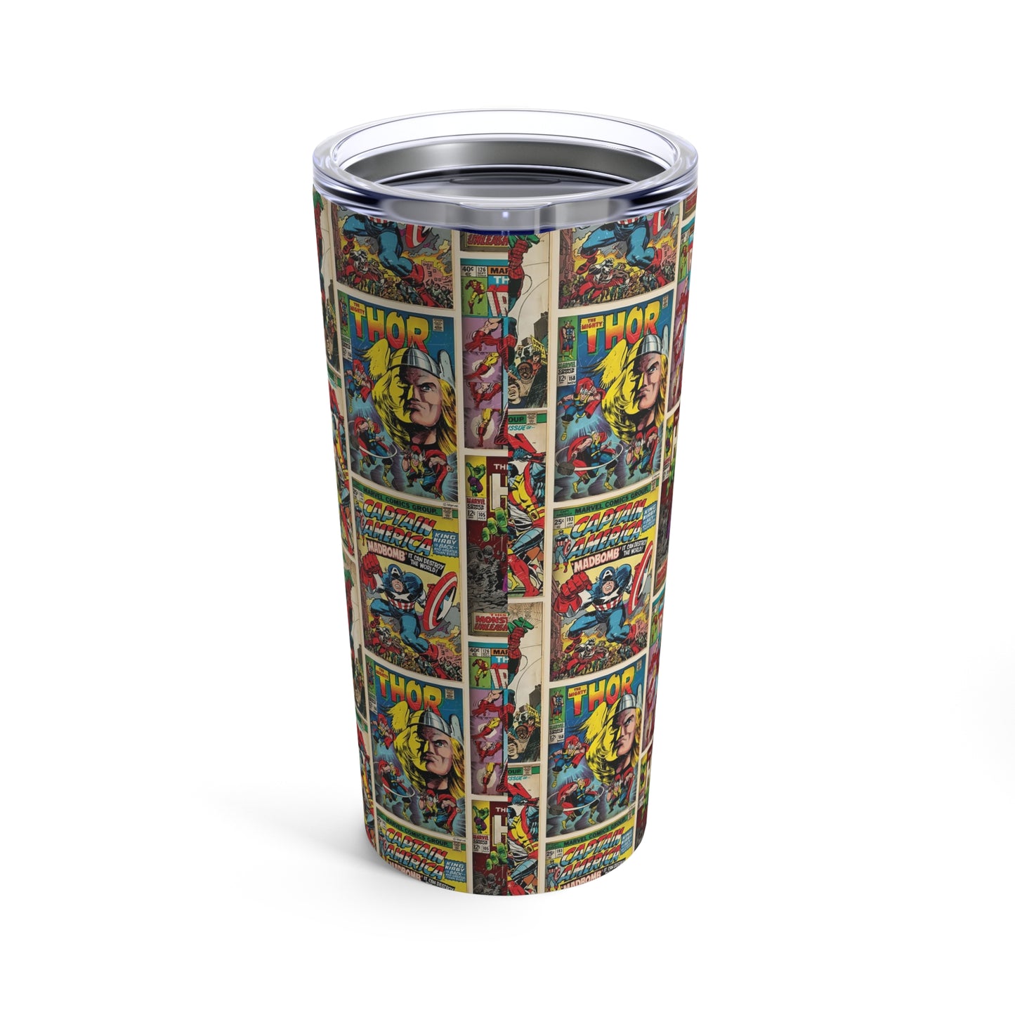 Marvel Comic Book Cover Collage 20oz Tumbler