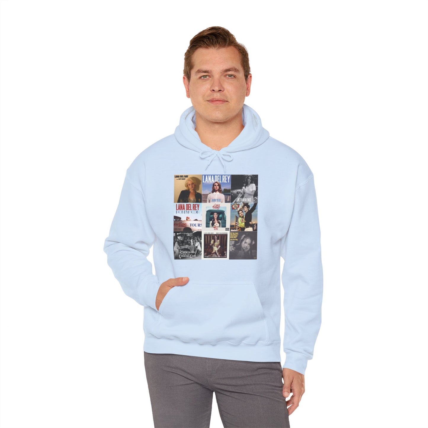 Lana Del Rey Album Cover Collage Unisex Heavy Blend Hooded Sweatshirt