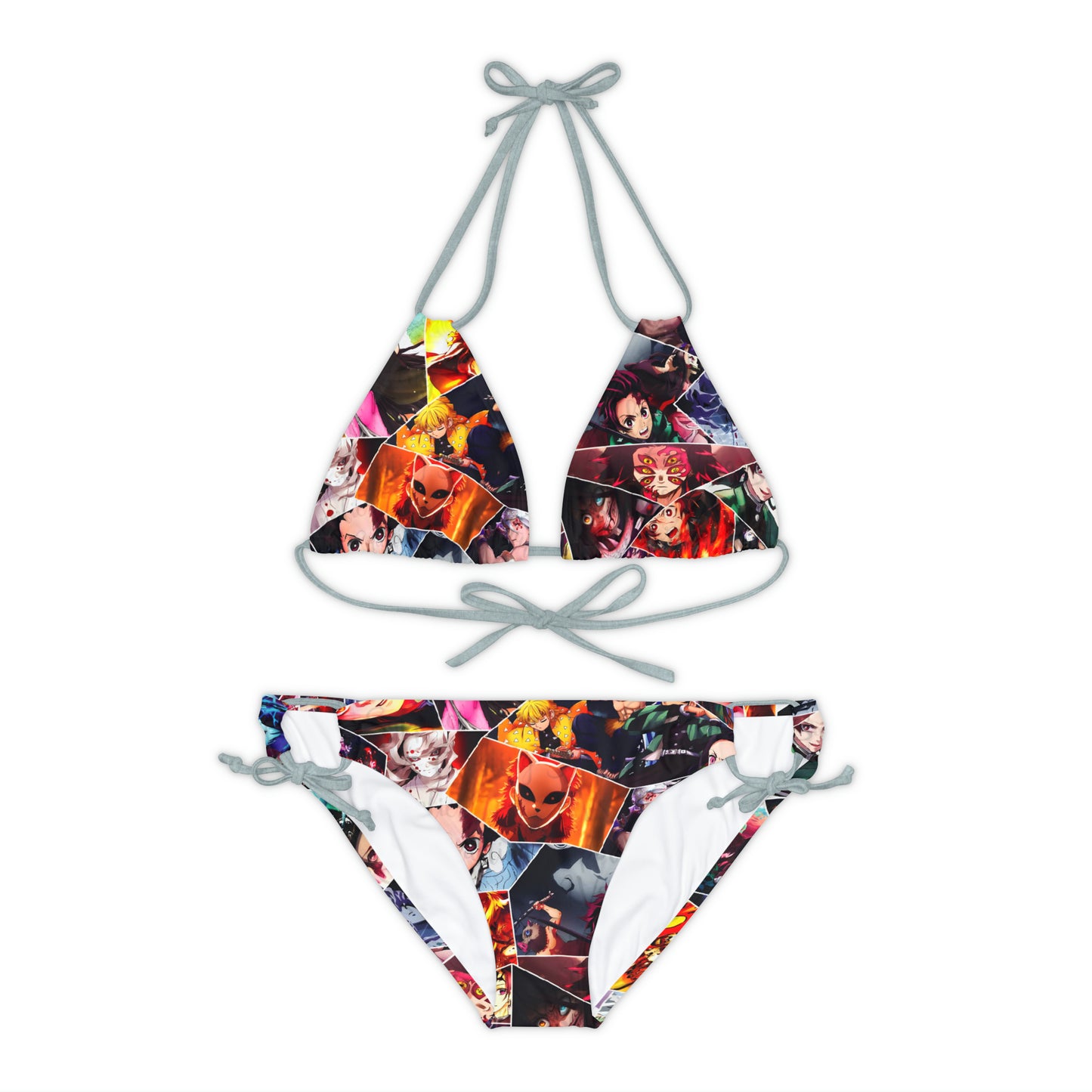 Demon Slayer Reflections Collage Strappy Bikini Set