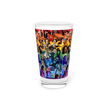 Conan Grey Rainbow Photo Collage Pint Glass
