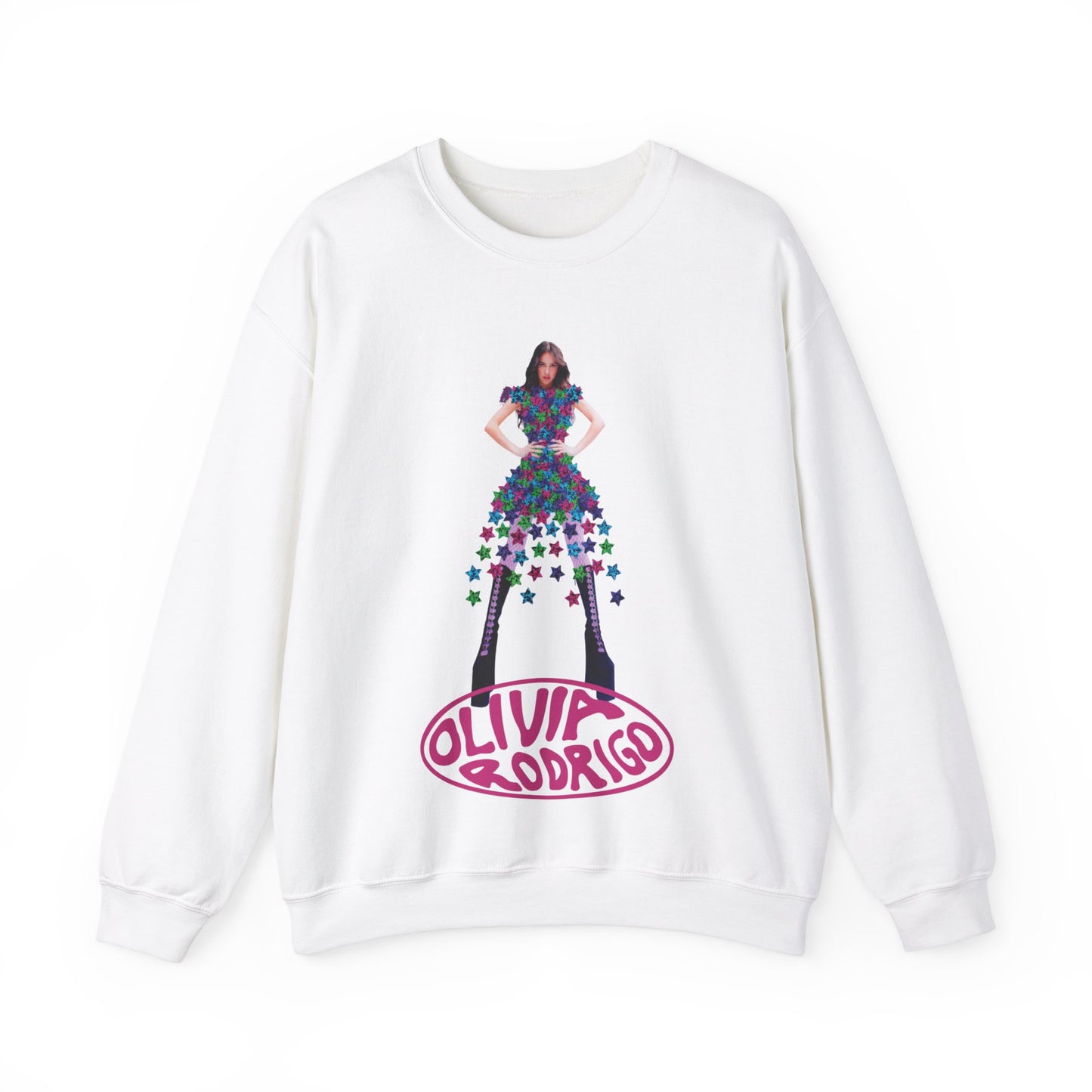 Olivia Rodrigo Hits Magazine Cover Unisex Heavy Blend Crewneck Sweatshirt