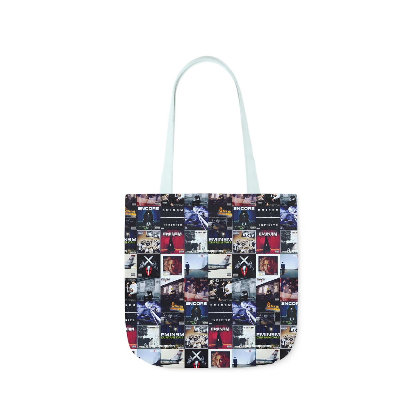 Eminem Album Art Cover Collage Polyester Canvas Tote Bag