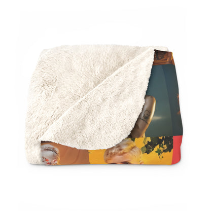 Halsey Hopeless Fountain Kingdom Mosaic Sherpa Fleece Blanket