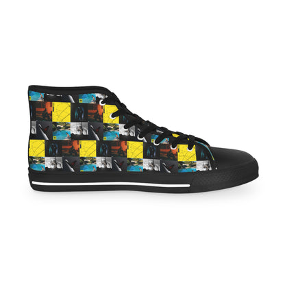 Post Malone Album Art Collage Men's High Top Sneakers