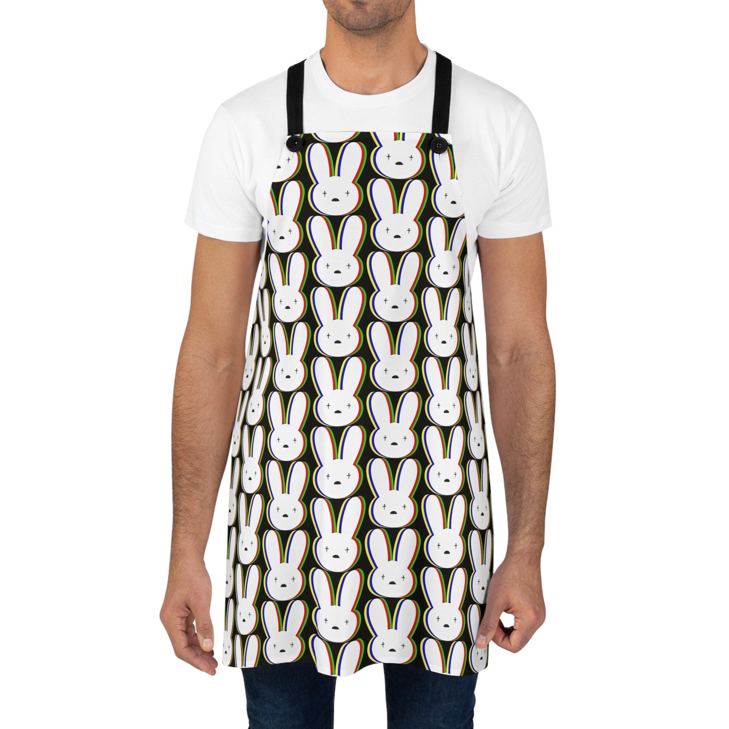 Bad Bunny Logo Pattern Apron