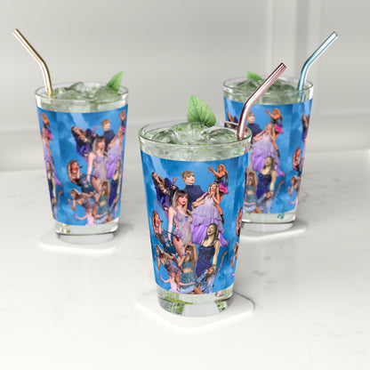 Taylor Swift Blue Skies Collage Pint Glass