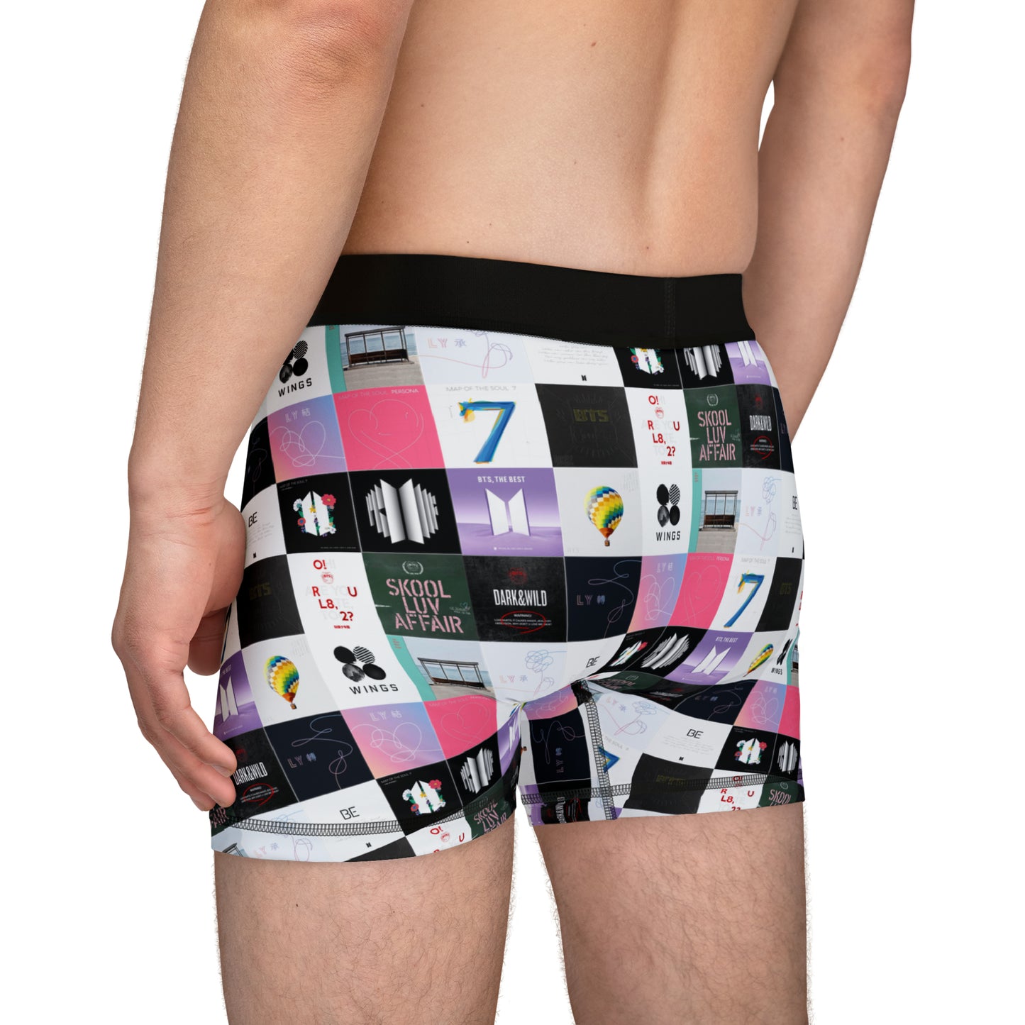 BTS Album Cover Collage Men's Boxers