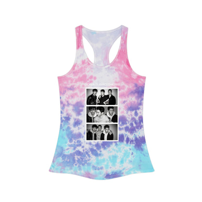 Jonas Brothers Photo Booth Tie Dye Racerback Tank Top