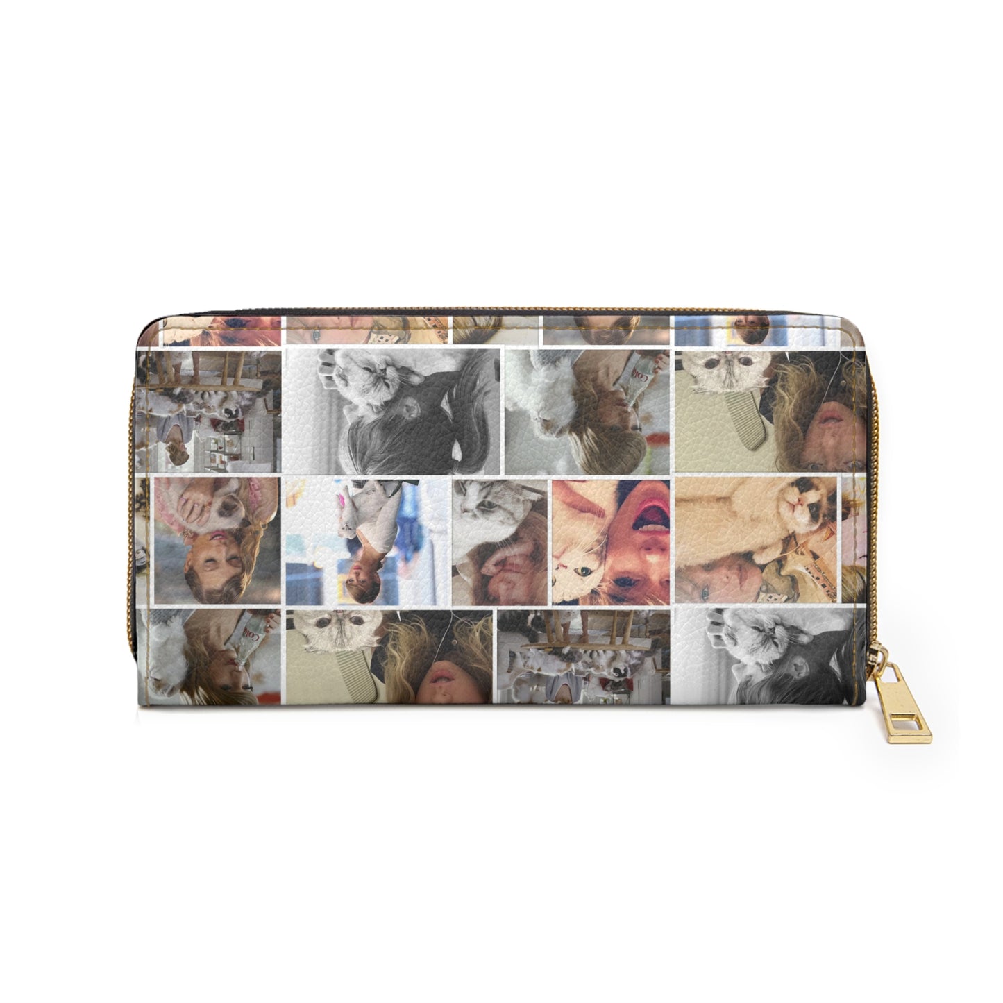 Taylor Swift's Cats Collage Pattern Zipper Wallet